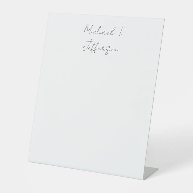 Expositor En L Caligrafía Clásica Elegante Llanto Simple (Anverso)