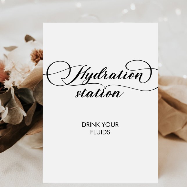 Expositor En L Calligraphy Boda Nurse Hydration Station Drink (Subido por el creador)