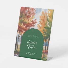 Expositor En L Cambio rústico del Boda de las hojas