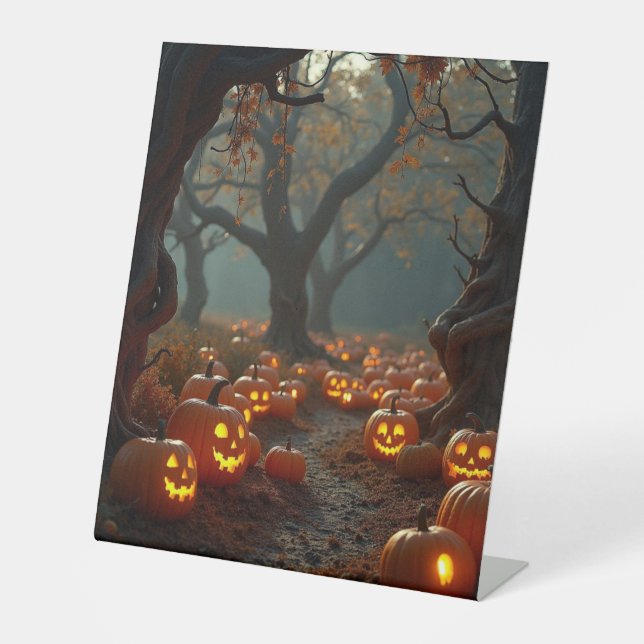 Expositor En L Caminar por este camino callejuela de calabaza (Anverso)