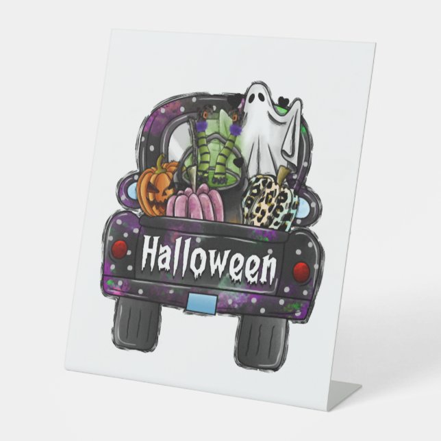 Expositor En L Camión de Halloween (Anverso)