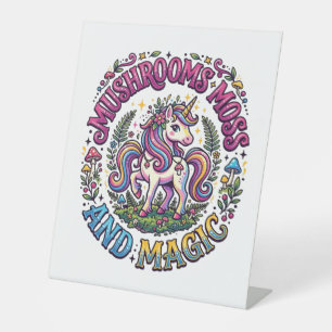 Expositor En L Camiseta comercial de hongos unicornio musgo y mag
