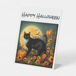 Expositor En L Camiseta de gato nocturno de Halloween