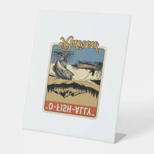 Expositor En L Camiseta de pesca vintage O-Fish-Ally Retired Dise