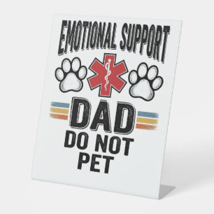 Expositor En L Camiseta Vintage de Papá de Apoyo Emocional No Aci