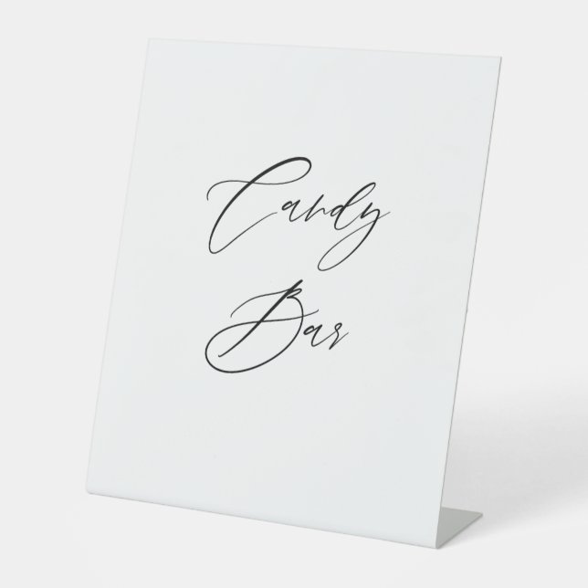 Expositor En L Candy Bar Wedding Sign | Dessert Table Sign  (Anverso)
