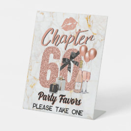 Expositor En L Capítulo 60 Rosa Oro 60 cumpleaños elegante