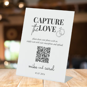 Expositor En L Captura la boda del amor   Código QR para comparti