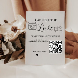 Expositor En L Captura la tarjeta fotográfica de la tarjeta de có