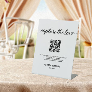 Expositor En L Capturar el código QR de las fotos de Boda de Shar