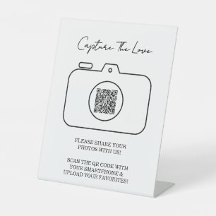 Expositor En L Capturar el código QR para compartir fotos de amor