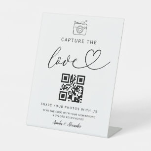 Expositor En L Capturar el Rótulo del Boda de fotos del código Lo