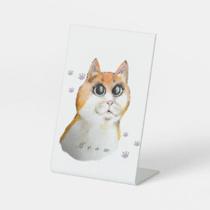 Expositor En L Cara de gato. Gato rojo. Coffee Mug Postcard Key R
