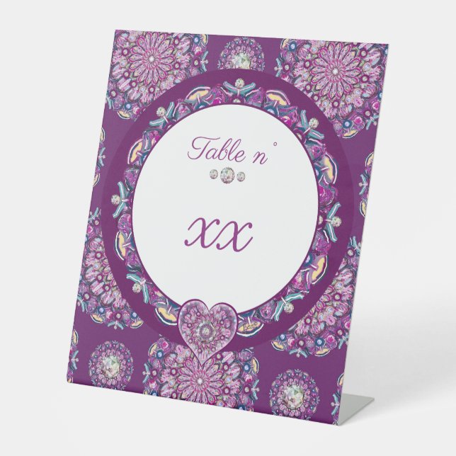 Expositor En L Cardinal red Rosace (Anverso)