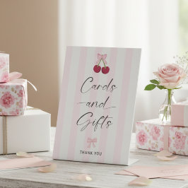 Expositor En L Cards and Gifts Coquette Cherry Bridal Shower