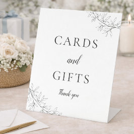 Expositor En L Cards and Gifts Wedding Botanical Minimalist