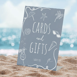 Expositor En L Cards & Gifts Beach Doodle Bridal Shower 