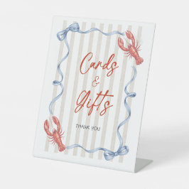 Expositor En L Cards & Gifts Lobster Coastal Bridal Shower