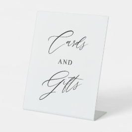 Expositor En L Cards & Gifts Wedding Sign | Minimalist Modern 