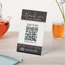 Carga tu código QR y tu logotipo de pago rosa y ne