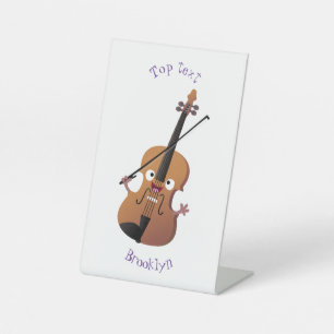 Expositor En L Caricatura musical divertida en violín