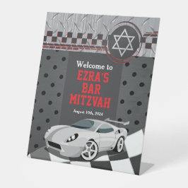 Expositor En L Carreras del coche Racecar Bar Mitzvah