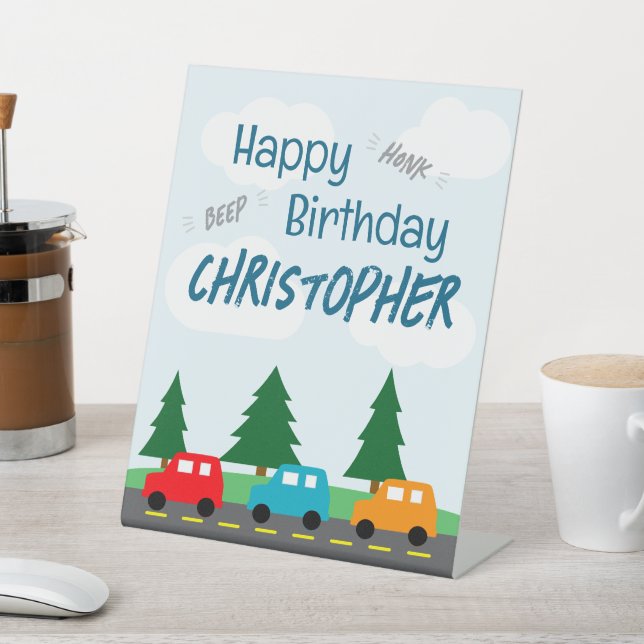 Expositor En L Cars Kids Boy Birthday (In Situ)