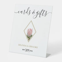 Cartas de boda y regalos de Rustic King Protea