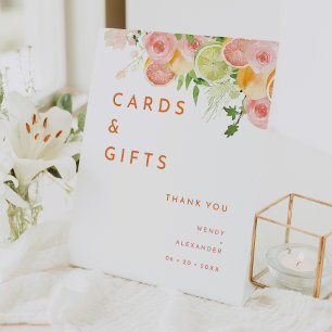 Expositor En L Cartas de matrimonio y regalos de color de agua de