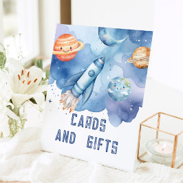 Expositor En L Cartas y regalo Planetas del espacio exterior fies