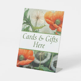 Expositor En L Cartas y regalos aquí seña de mesa de regalo de bo