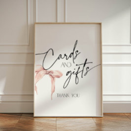Expositor En L Cartas y regalos con arco rosa