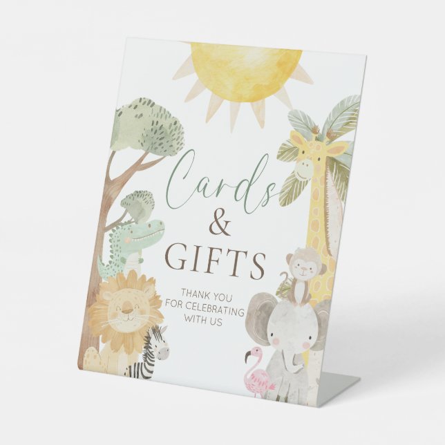 Expositor En L Cartas y regalos de animales de Nyala Safari (Anverso)