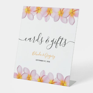 Expositor En L Cartas y regalos de boda de Plumeria Rosada Frangi