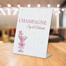 Expositor En L Cartel de barra de champán Un Poco Comprometido