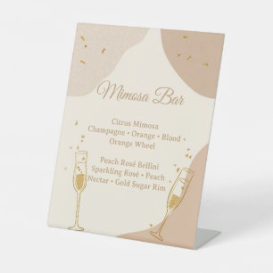 Expositor En L Cartel de barra de Mimosa minimalista – Brunch neu