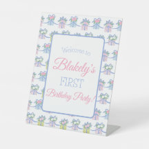 Cartel de bienvenida de la fiesta de cumpleaños - 