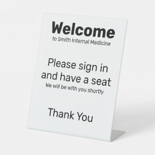 Expositor En L Cartel de Bienvenida Iniciar Sesión Tome un Asient