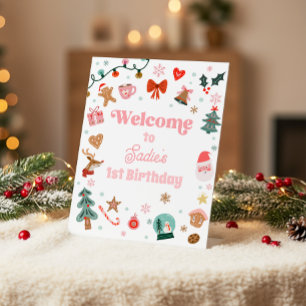 Expositor En L Cartel de bienvenida Navidad Cumpleaños Qué divers