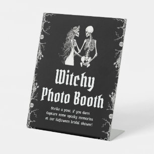 Expositor En L Cartel de cabina de fotos gótico de Halloween con