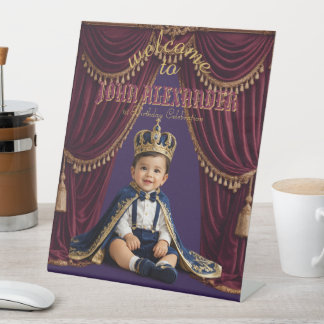 Expositor En L Cartel de pedestal para fiesta de cumpleaños del r