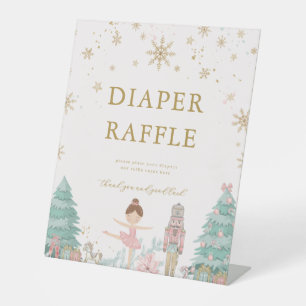 Expositor En L Cartel de Rifra de Pañales para Baby Shower de Cas