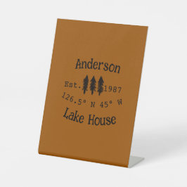 Expositor En L Casa del lago. Fecha año personalizado coordenadas