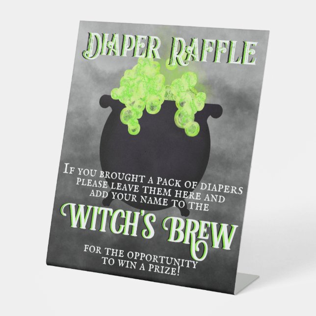 Expositor En L Cauldron Diaper Raffle (Anverso)