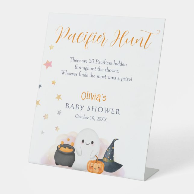Expositor En L Caza del Pacificador Baby Shower de Little Boo de  (Anverso)