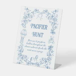 Expositor En L Caza del Pacificador Dusty Blue Vintage Floral Sho