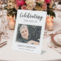 Celebración de la vida con foto conmemorativa
