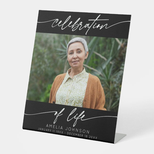 Expositor En L Celebración del funeral de la vida con escritura m (Anverso)