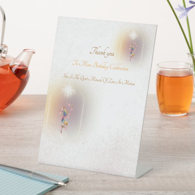 Expositor En L celebración mágica cumpleaños de mamá Rótulo Pedes (In Situ)