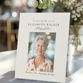 Expositor En L "Celebrating Life of" Photo Funeral Memorial 